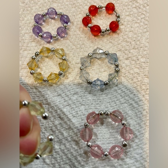 6 beaded wine markers/charmx - Picture 2 of 2